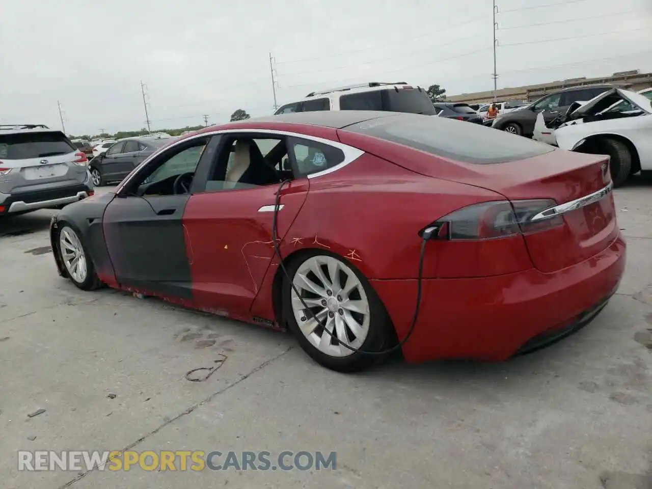 2 Photograph of a damaged car 5YJSA1E29KF347384 TESLA MODEL S 2019