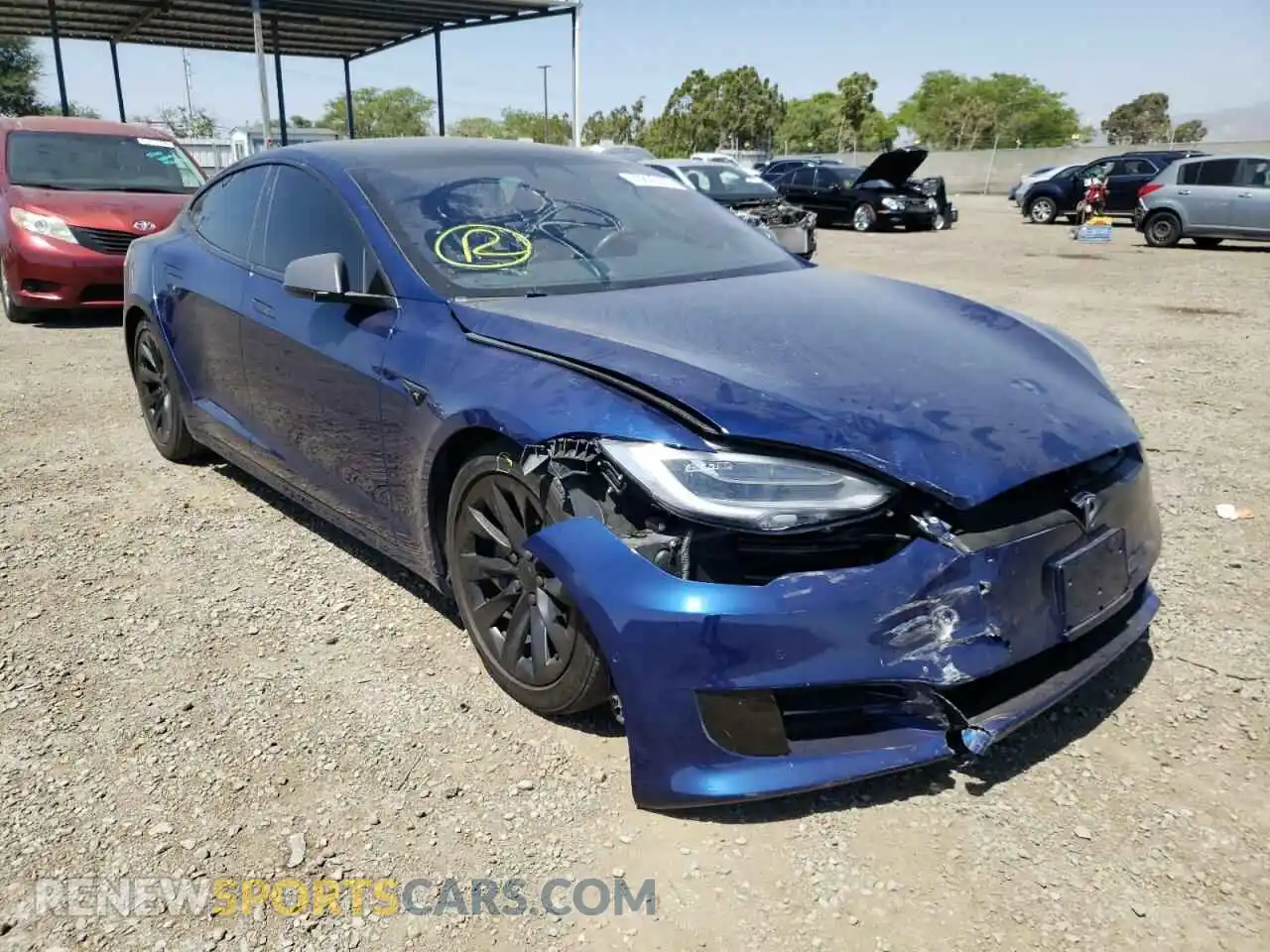 1 Photograph of a damaged car 5YJSA1E2XKF299989 TESLA MODEL S 2019