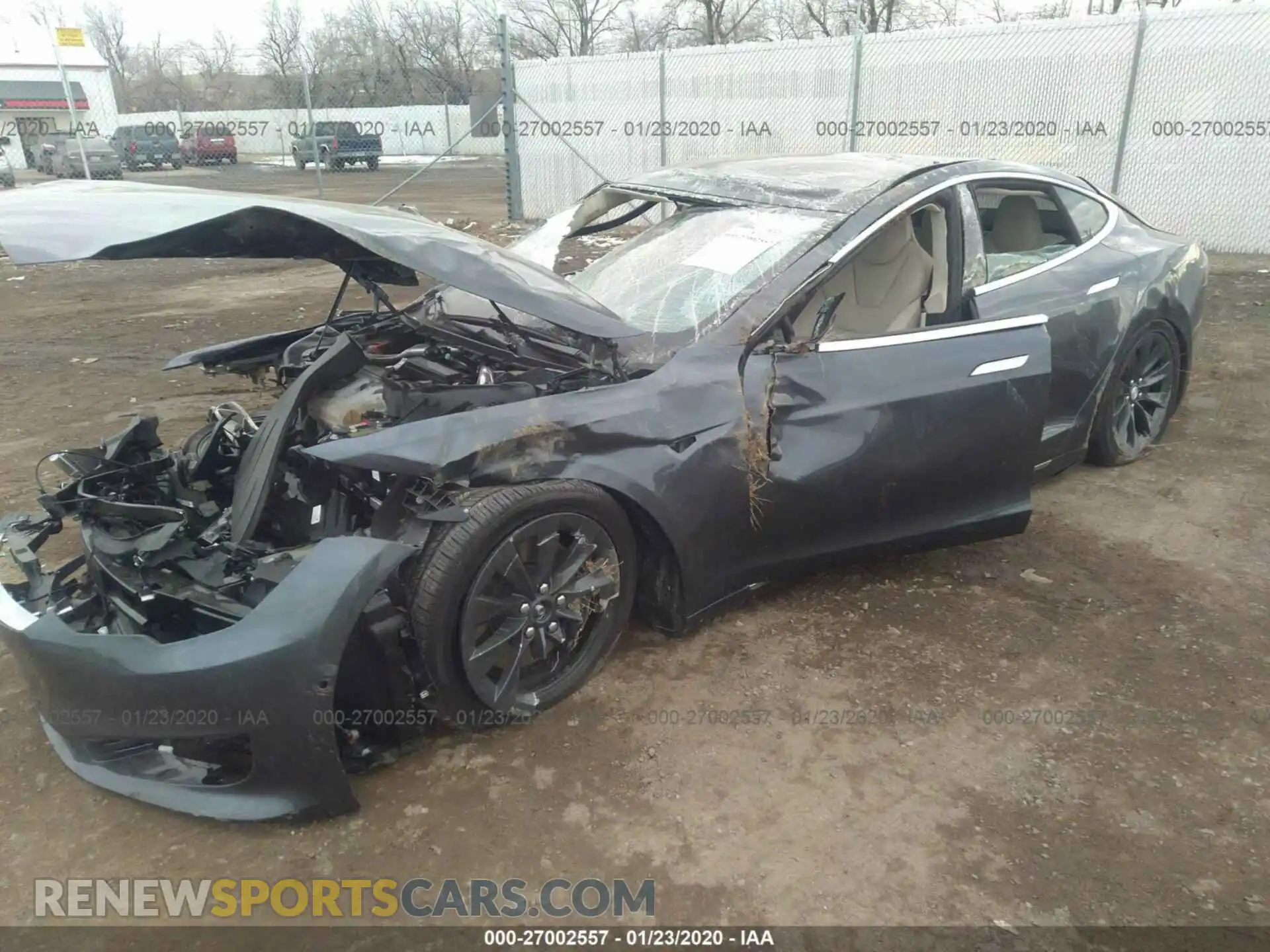 2 Photograph of a damaged car 5YJSA1E2XKF304298 TESLA MODEL S 2019