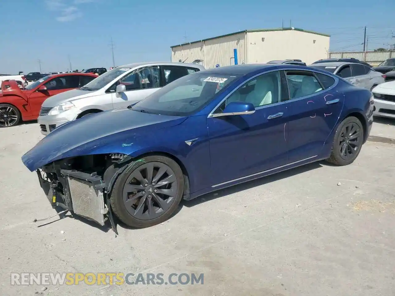 1 Photograph of a damaged car 5YJSA1E2XKF339553 TESLA MODEL S 2019