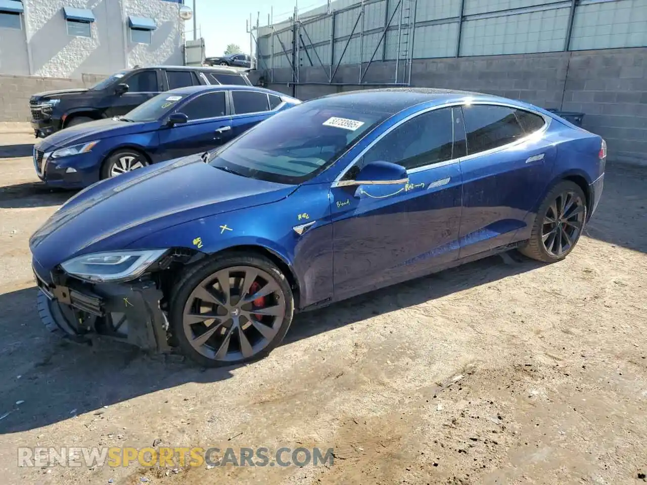 1 Photograph of a damaged car 5YJSA1E40KF332077 TESLA MODEL S 2019