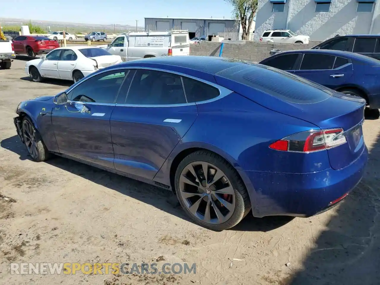 2 Photograph of a damaged car 5YJSA1E40KF332077 TESLA MODEL S 2019