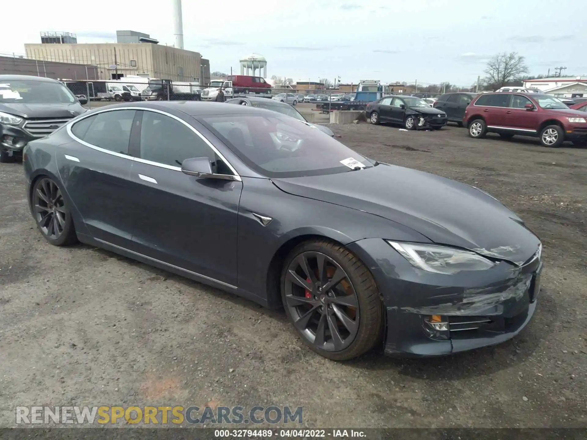 1 Photograph of a damaged car 5YJSA1E48KF312322 TESLA MODEL S 2019