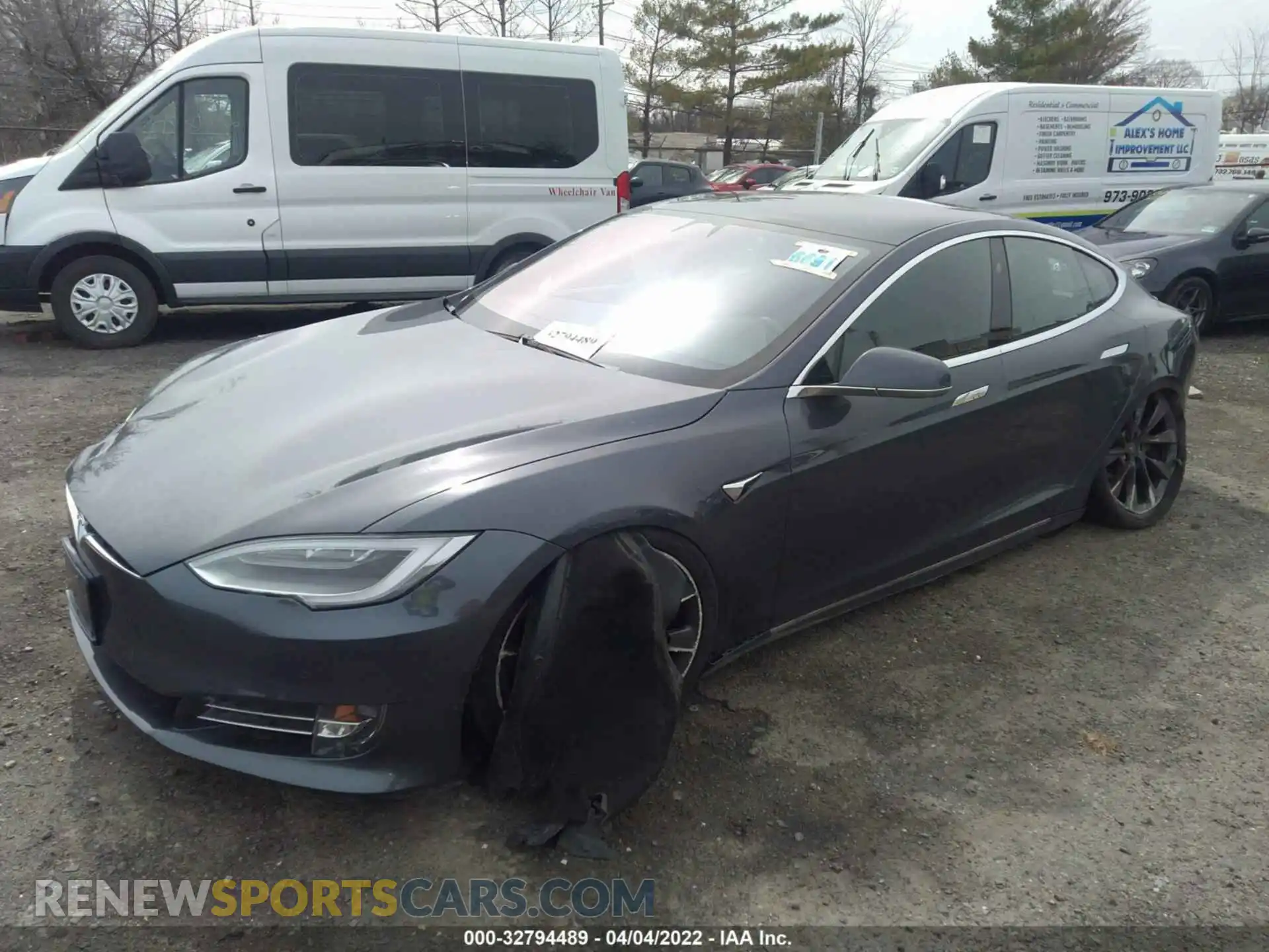 2 Photograph of a damaged car 5YJSA1E48KF312322 TESLA MODEL S 2019