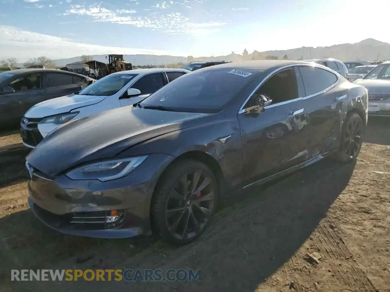 1 Photograph of a damaged car 5YJSA1E49KF313589 TESLA MODEL S 2019