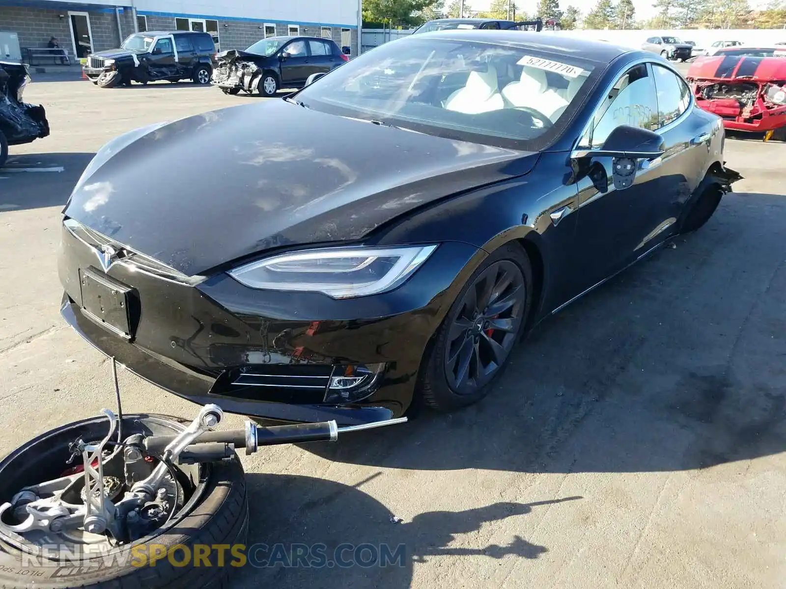 2 Photograph of a damaged car 5YJSA1E49KF337374 TESLA MODEL S 2019