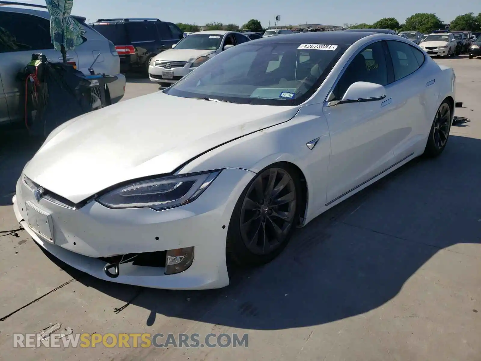 2 Фотография поврежденного автомобиля 5YJSA1E20LF354810 TESLA MODEL S 2020