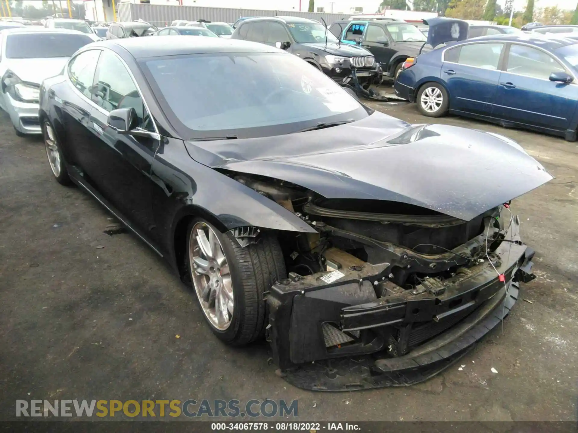 1 Photograph of a damaged car 5YJSA1E20LF408798 TESLA MODEL S 2020