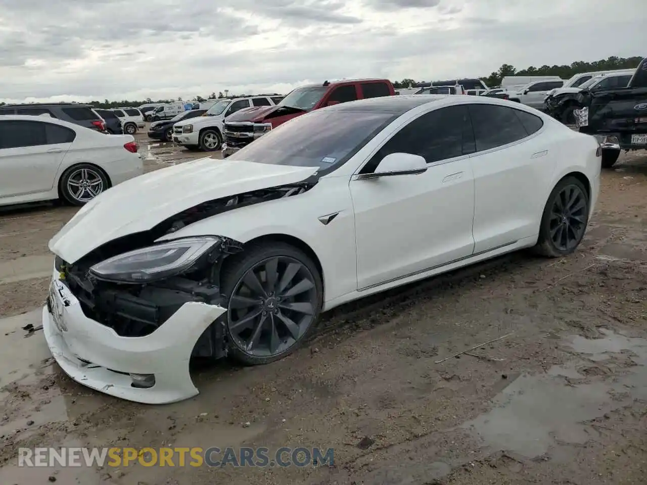 1 Photograph of a damaged car 5YJSA1E22LF396153 TESLA MODEL S 2020
