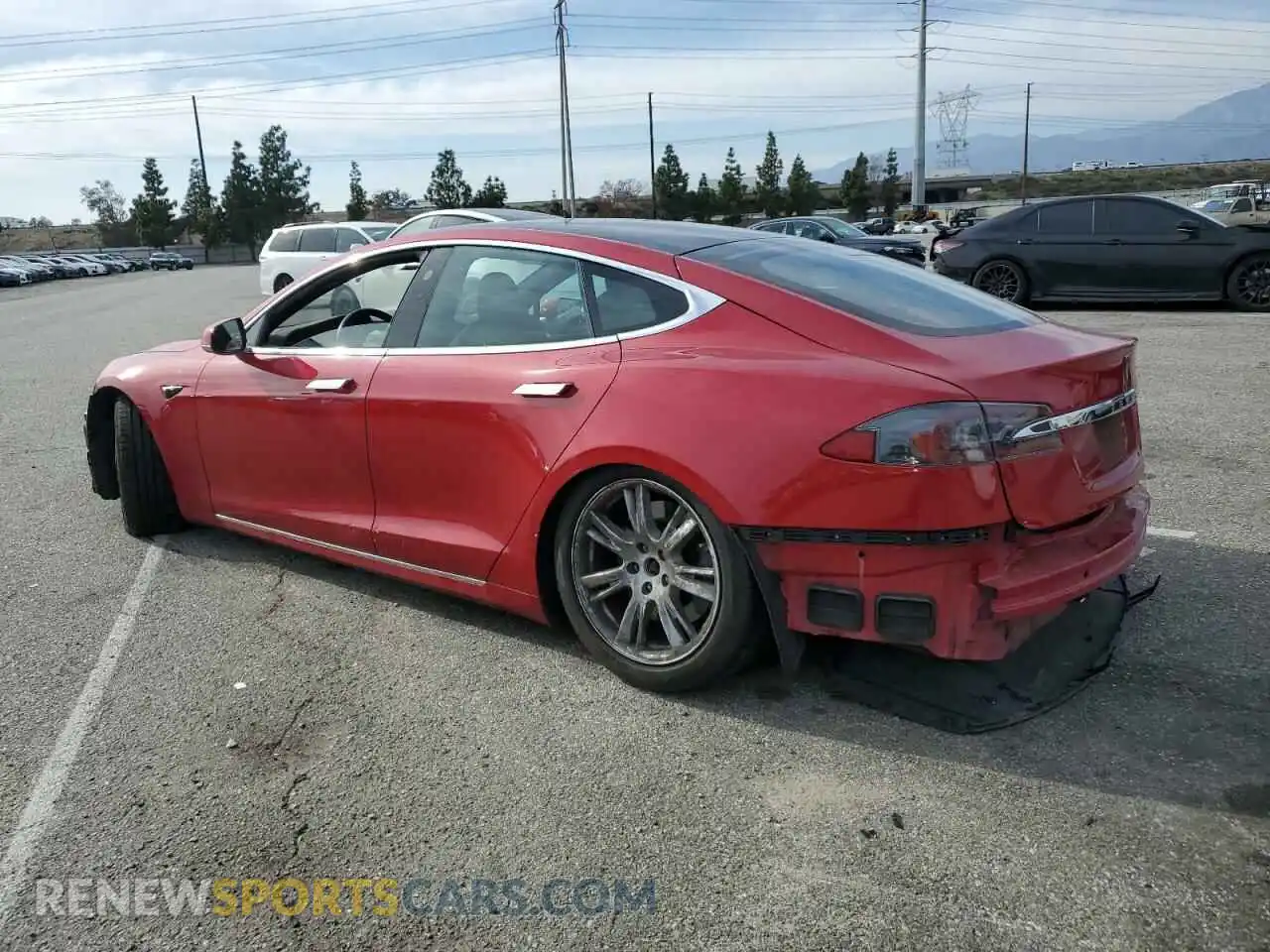 2 Photograph of a damaged car 5YJSA1E22LF401139 TESLA MODEL S 2020