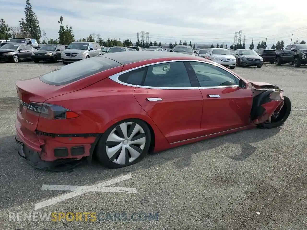 3 Photograph of a damaged car 5YJSA1E22LF401139 TESLA MODEL S 2020