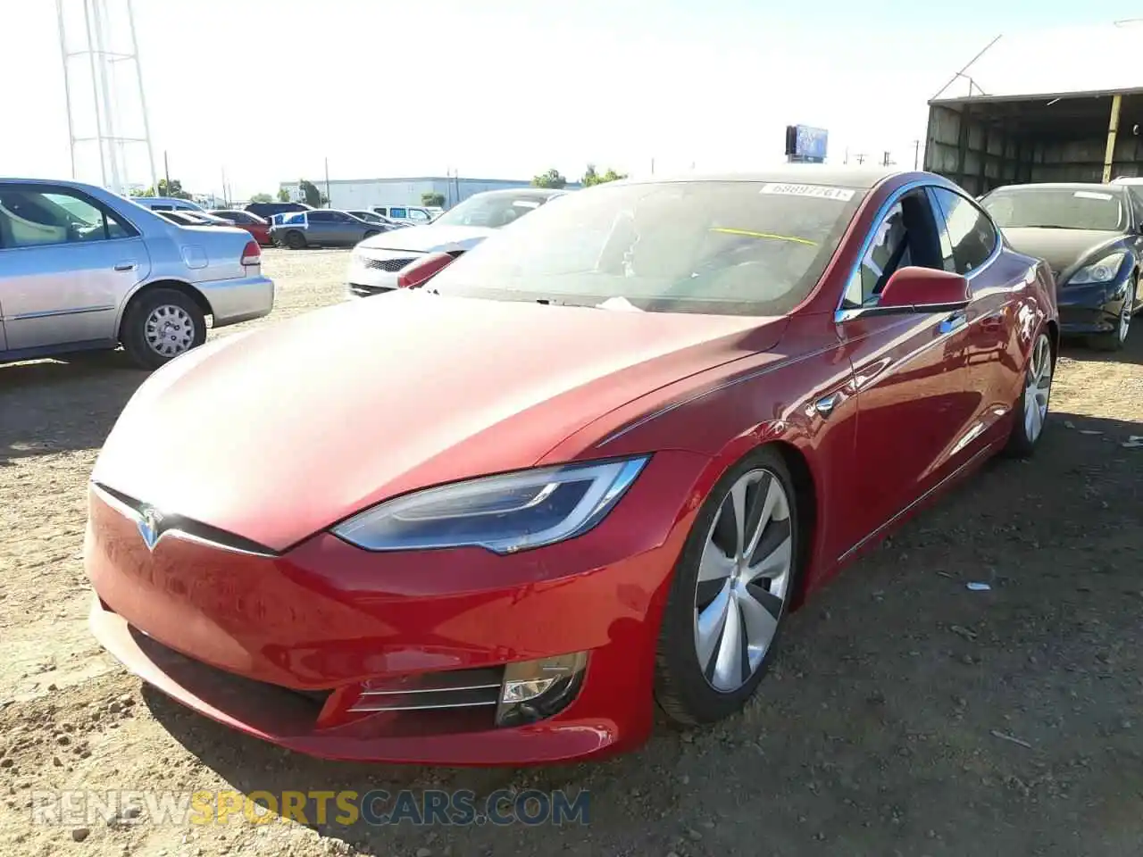 2 Photograph of a damaged car 5YJSA1E23LF401148 TESLA MODEL S 2020