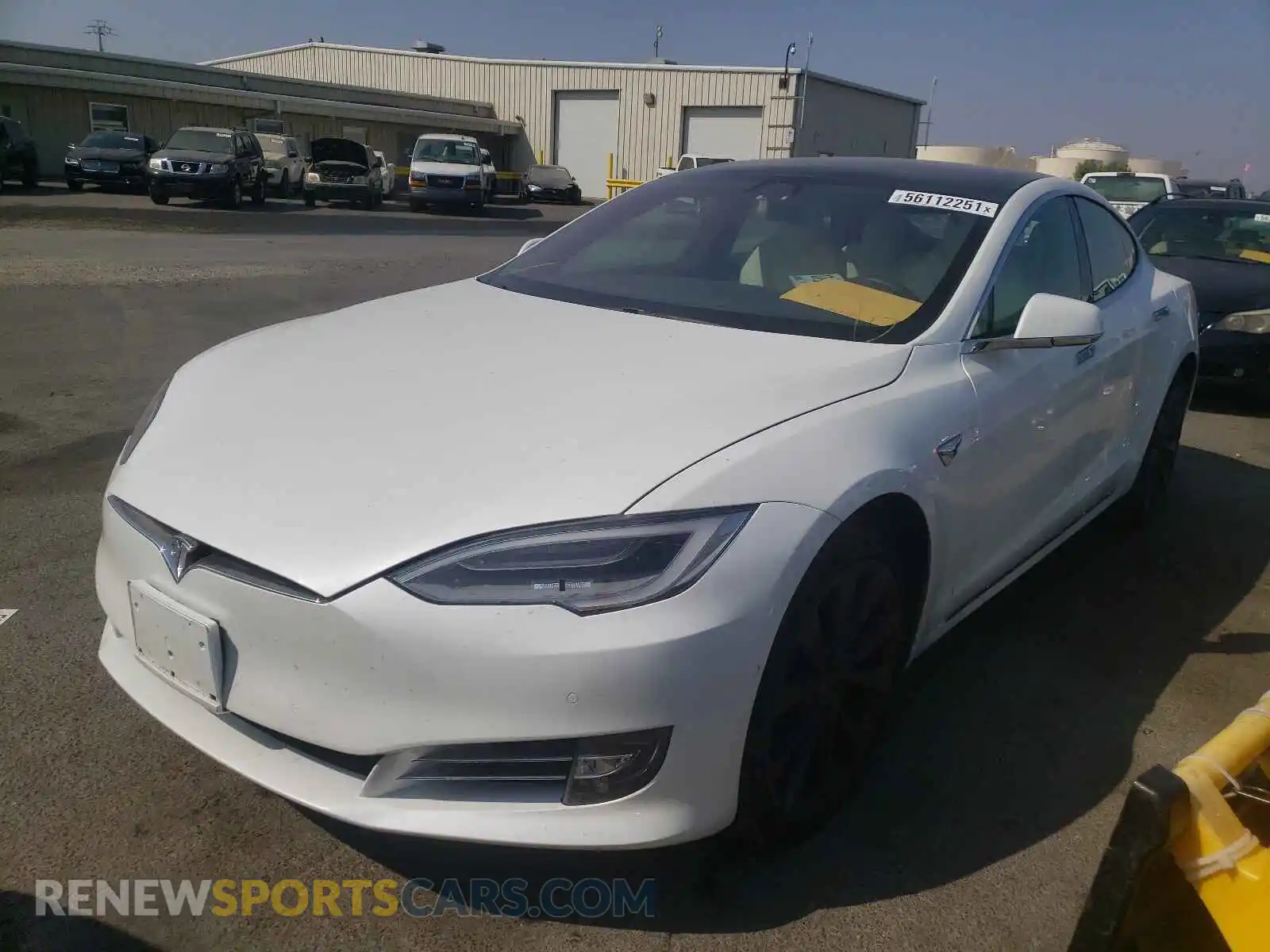 2 Photograph of a damaged car 5YJSA1E26LF370526 TESLA MODEL S 2020