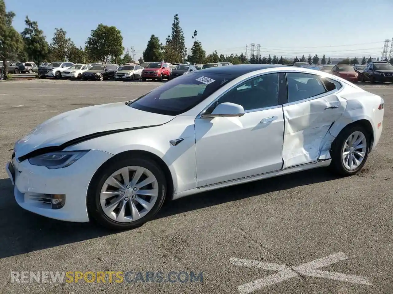 1 Photograph of a damaged car 5YJSA1E27LF359485 TESLA MODEL S 2020