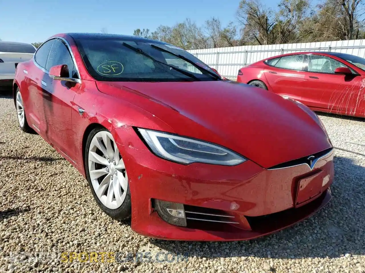 1 Photograph of a damaged car 5YJSA1E27LF359860 TESLA MODEL S 2020