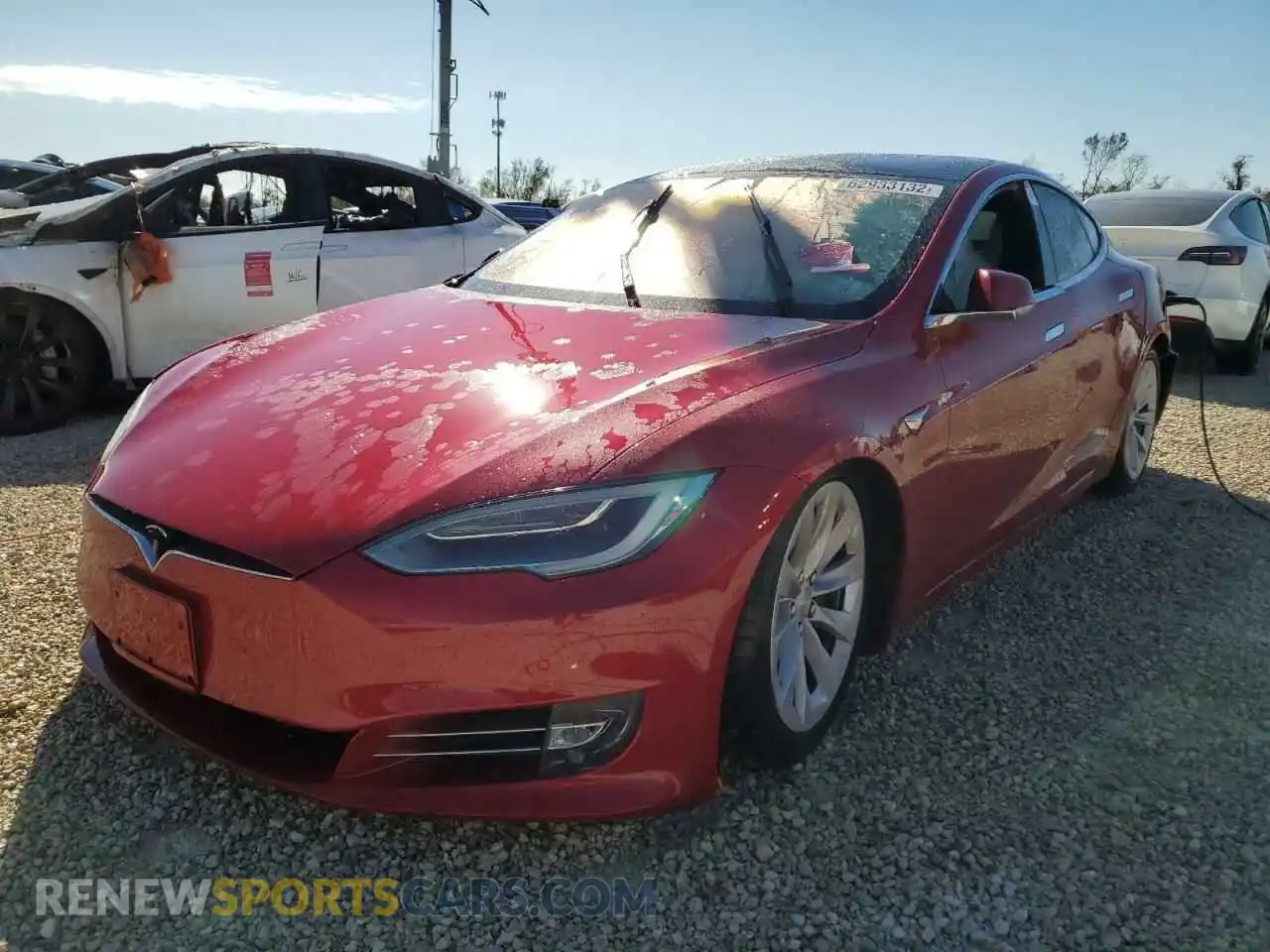 2 Photograph of a damaged car 5YJSA1E27LF359860 TESLA MODEL S 2020