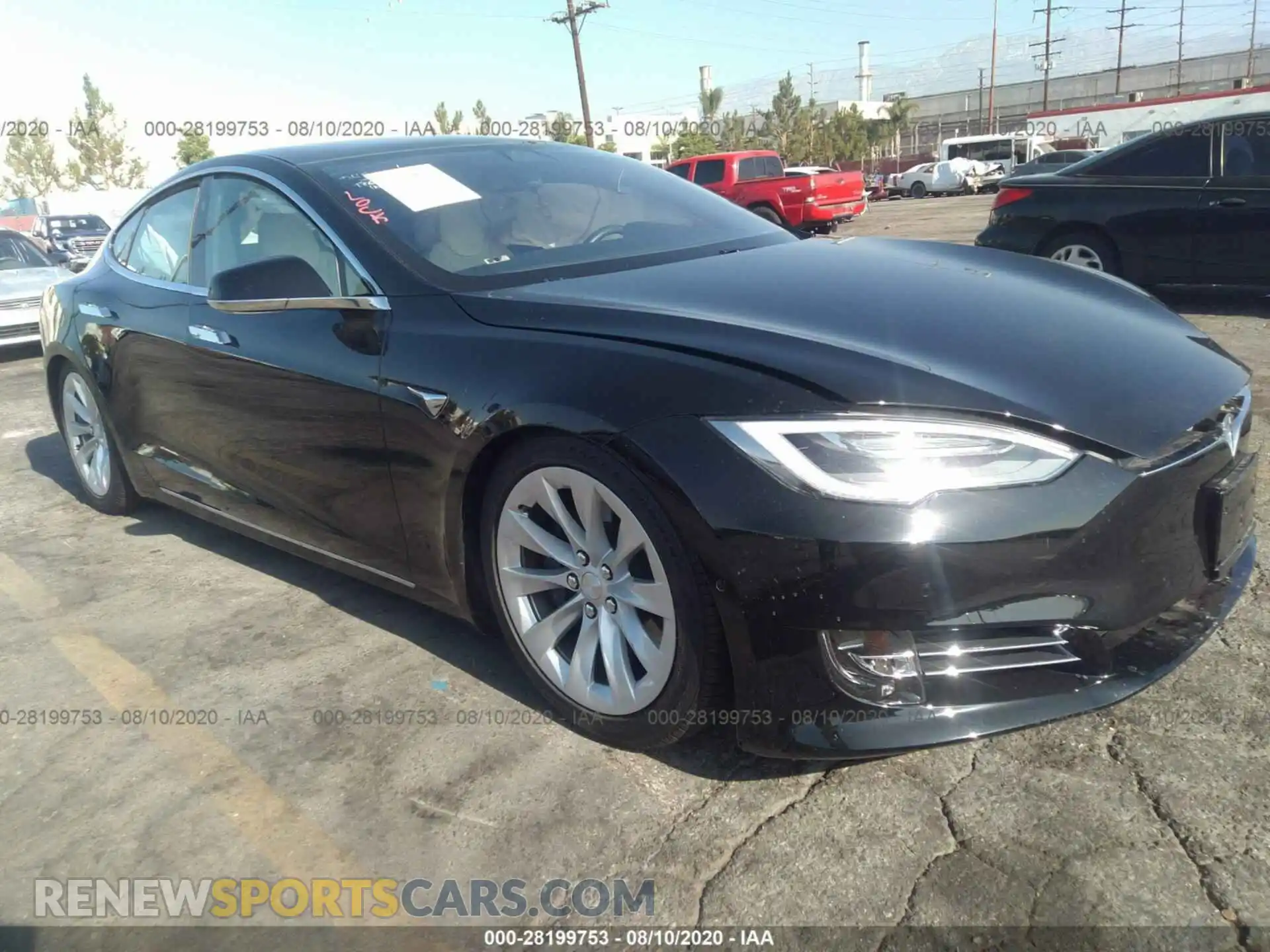 1 Photograph of a damaged car 5YJSA1E28LF361004 TESLA MODEL S 2020