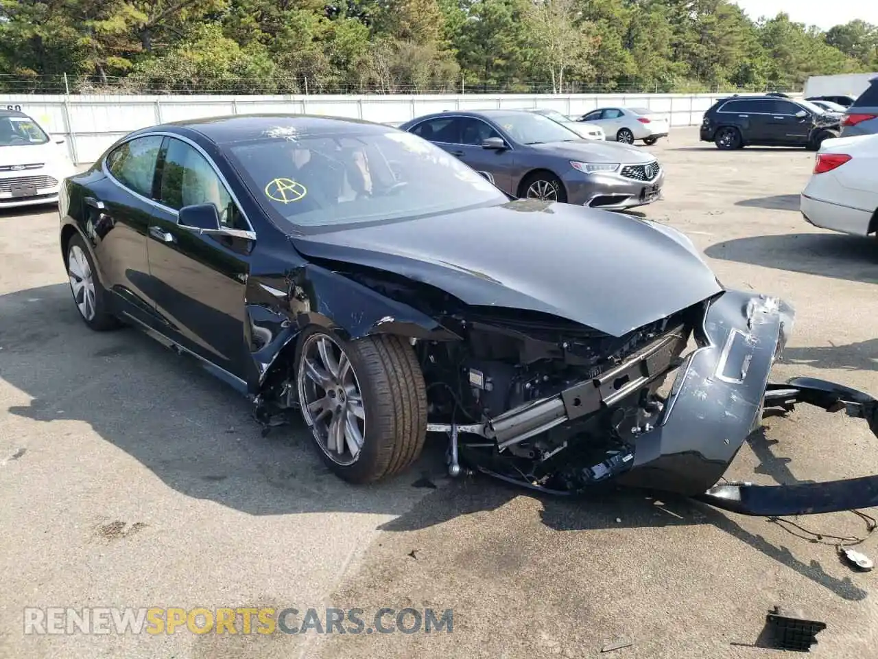 1 Фотография поврежденного автомобиля 5YJSA1E29LF413353 TESLA MODEL S 2020