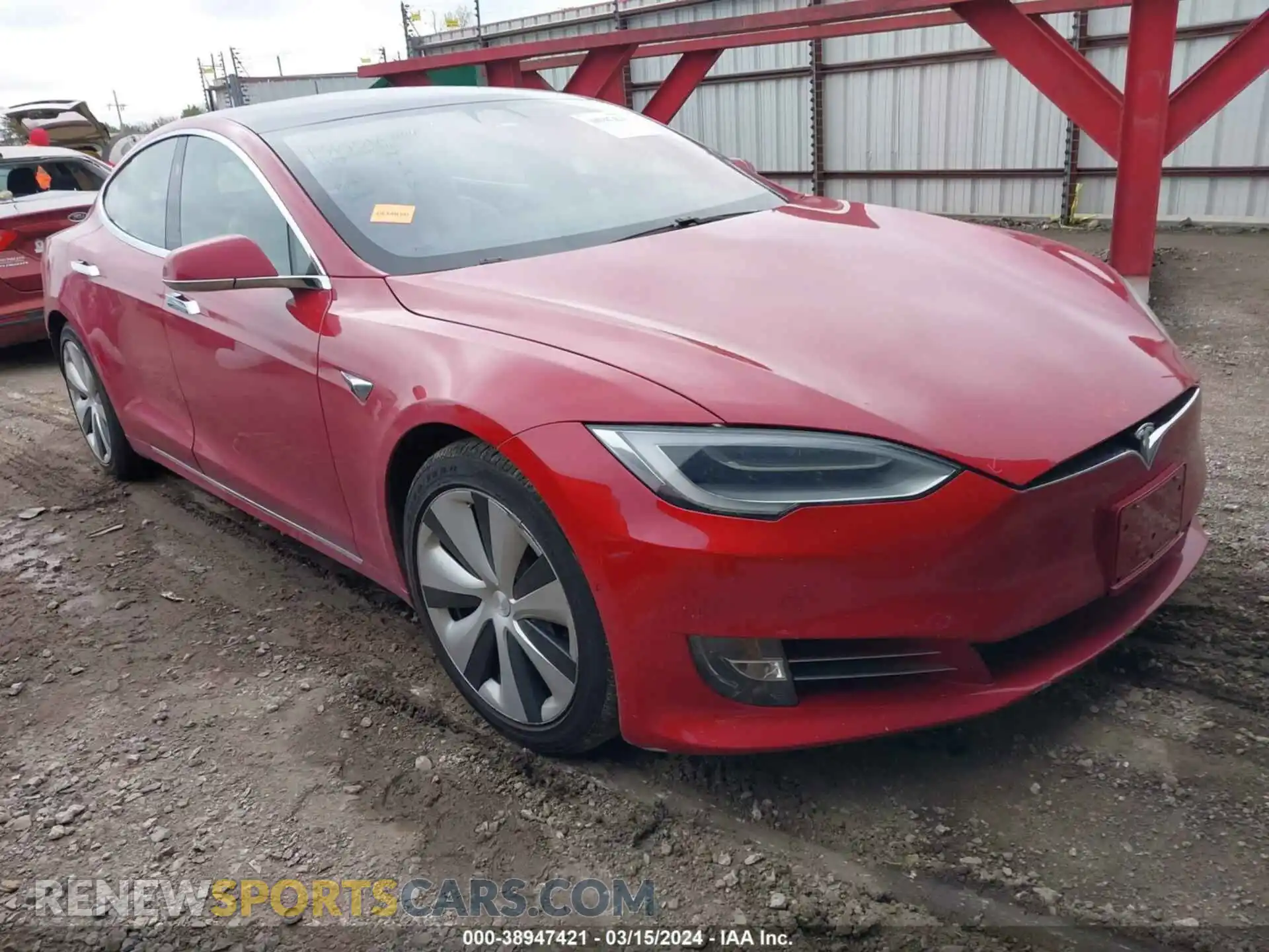 1 Photograph of a damaged car 5YJSA1E29LF416172 TESLA MODEL S 2020