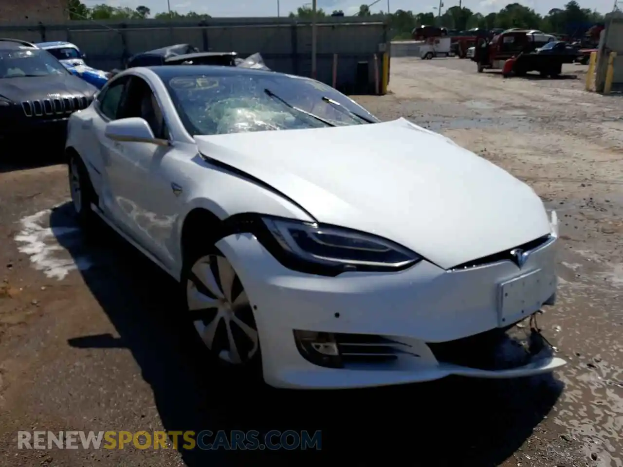 1 Photograph of a damaged car 5YJSA1E2XLF413376 TESLA MODEL S 2020