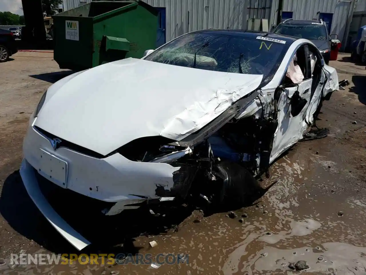 2 Photograph of a damaged car 5YJSA1E2XLF413376 TESLA MODEL S 2020