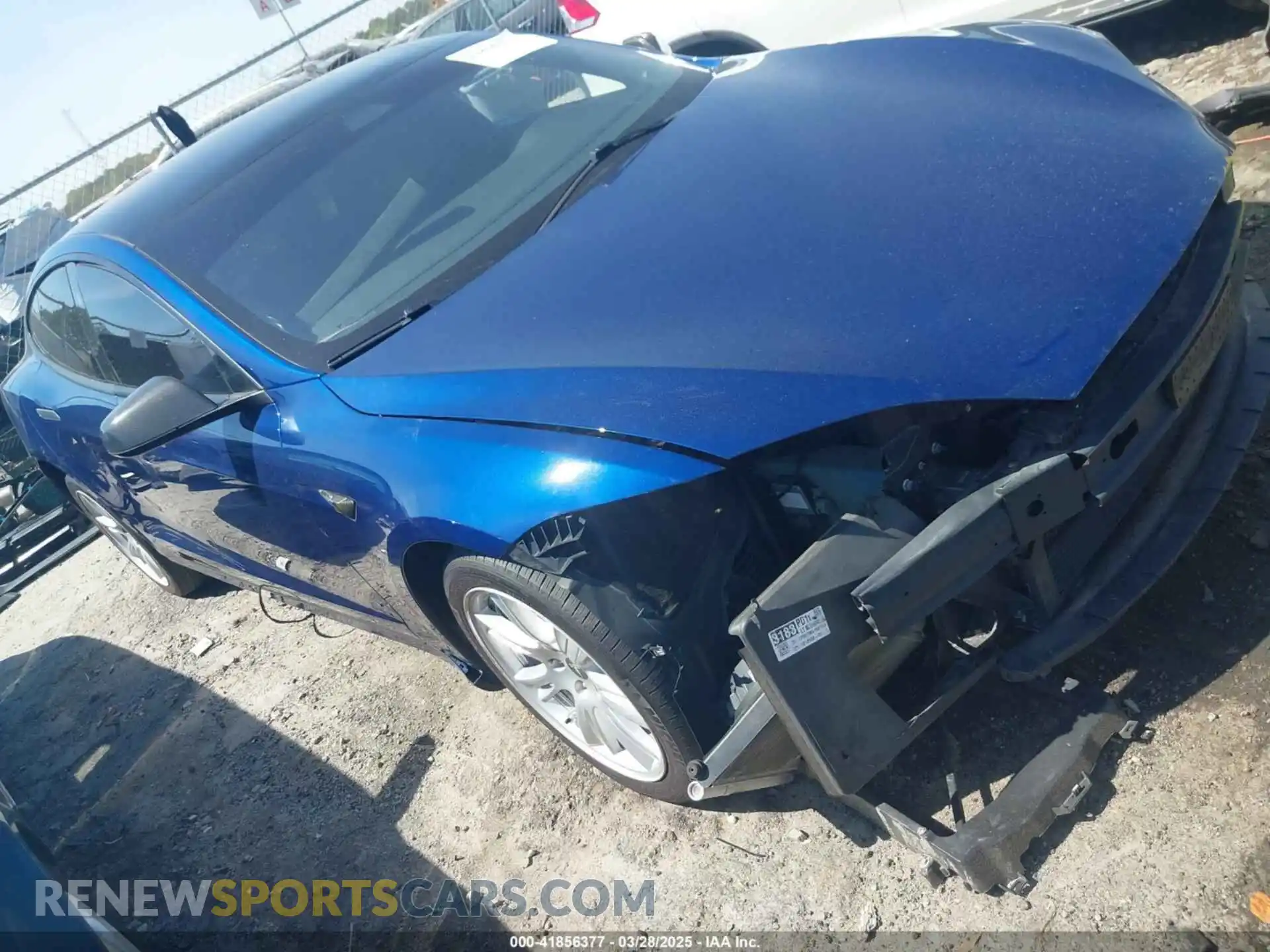 1 Photograph of a damaged car 5YJSA1E42LF396395 TESLA MODEL S 2020