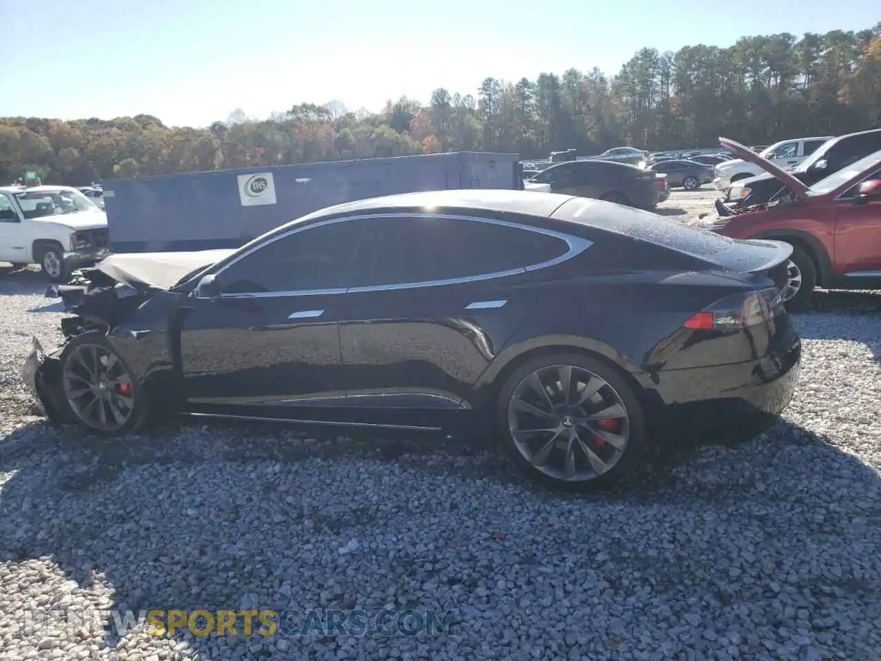 2 Photograph of a damaged car 5YJSA1E46LF358636 TESLA MODEL S 2020