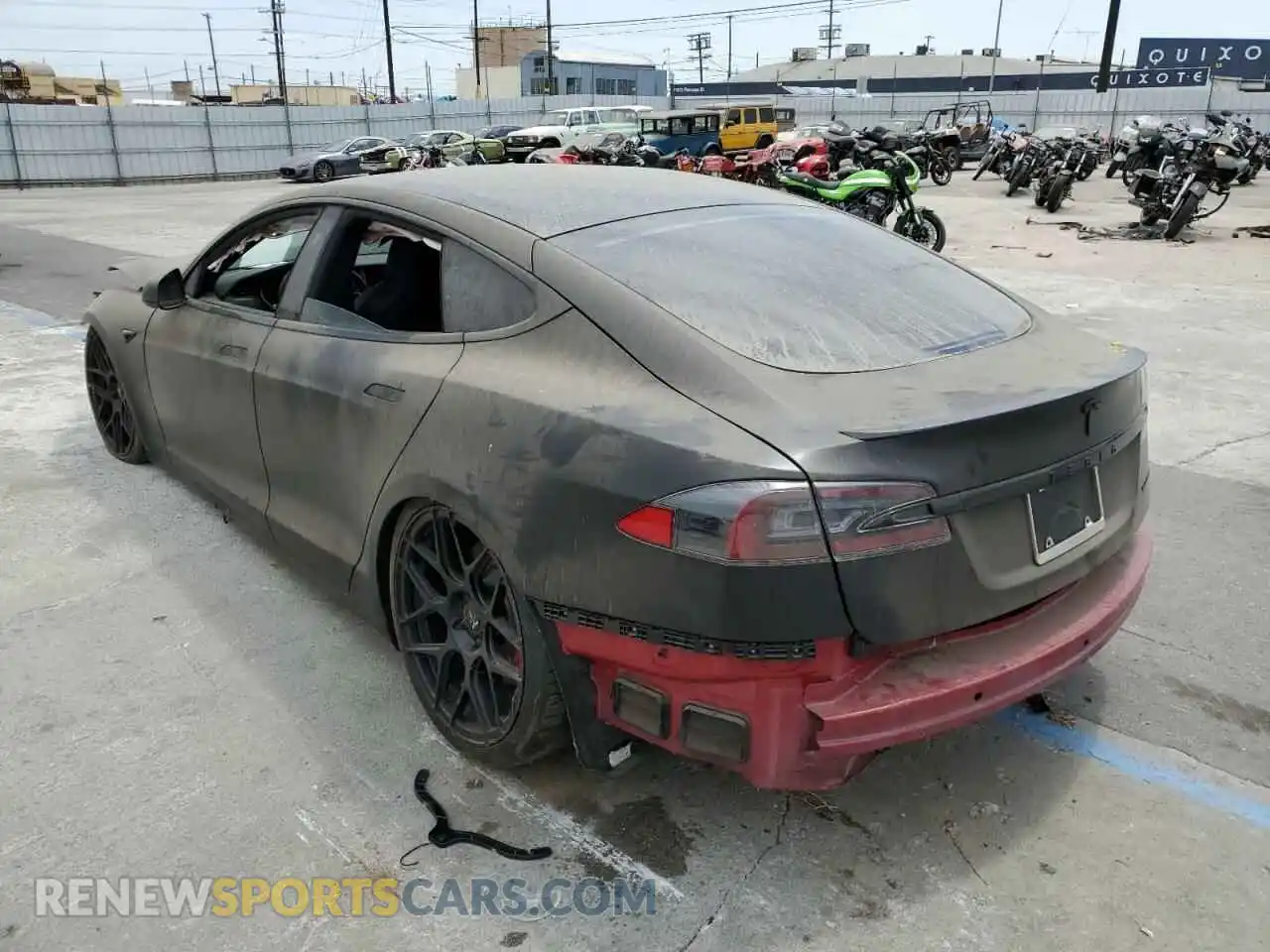 3 Photograph of a damaged car 5YJSA1E47LF355678 TESLA MODEL S 2020