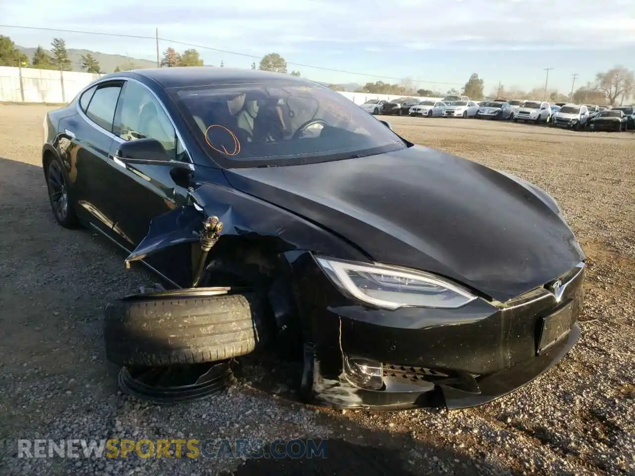 1 Photograph of a damaged car 5YJSA1E49LF358985 TESLA MODEL S 2020