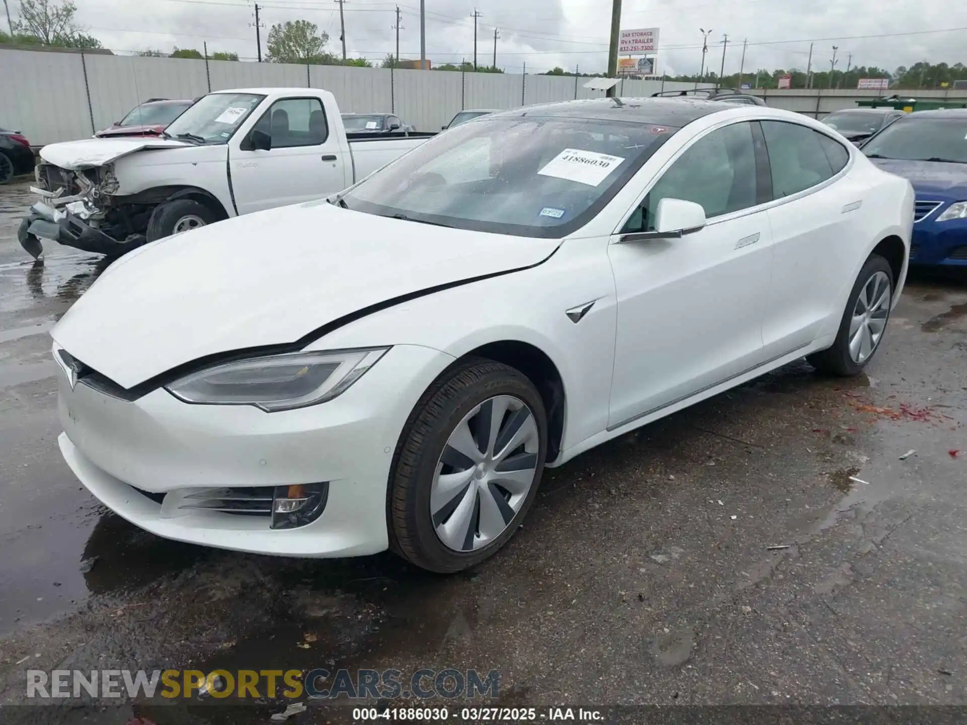 2 Photograph of a damaged car 5YJSA1E21MF425482 TESLA MODEL S 2021