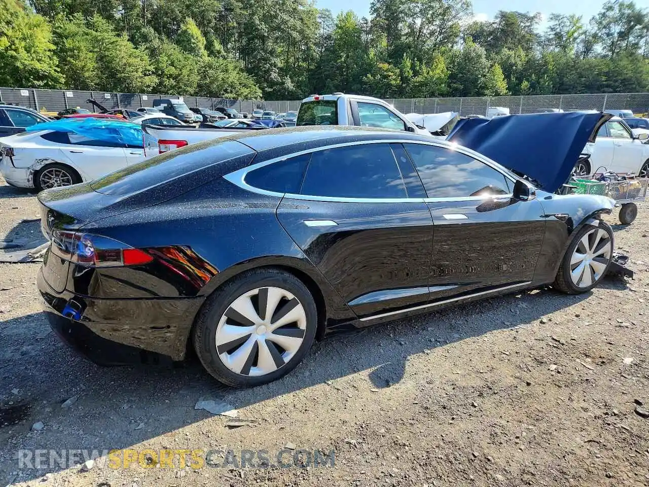 3 Фотография поврежденного автомобиля 5YJSA1E22MF424342 TESLA MODEL S 2021