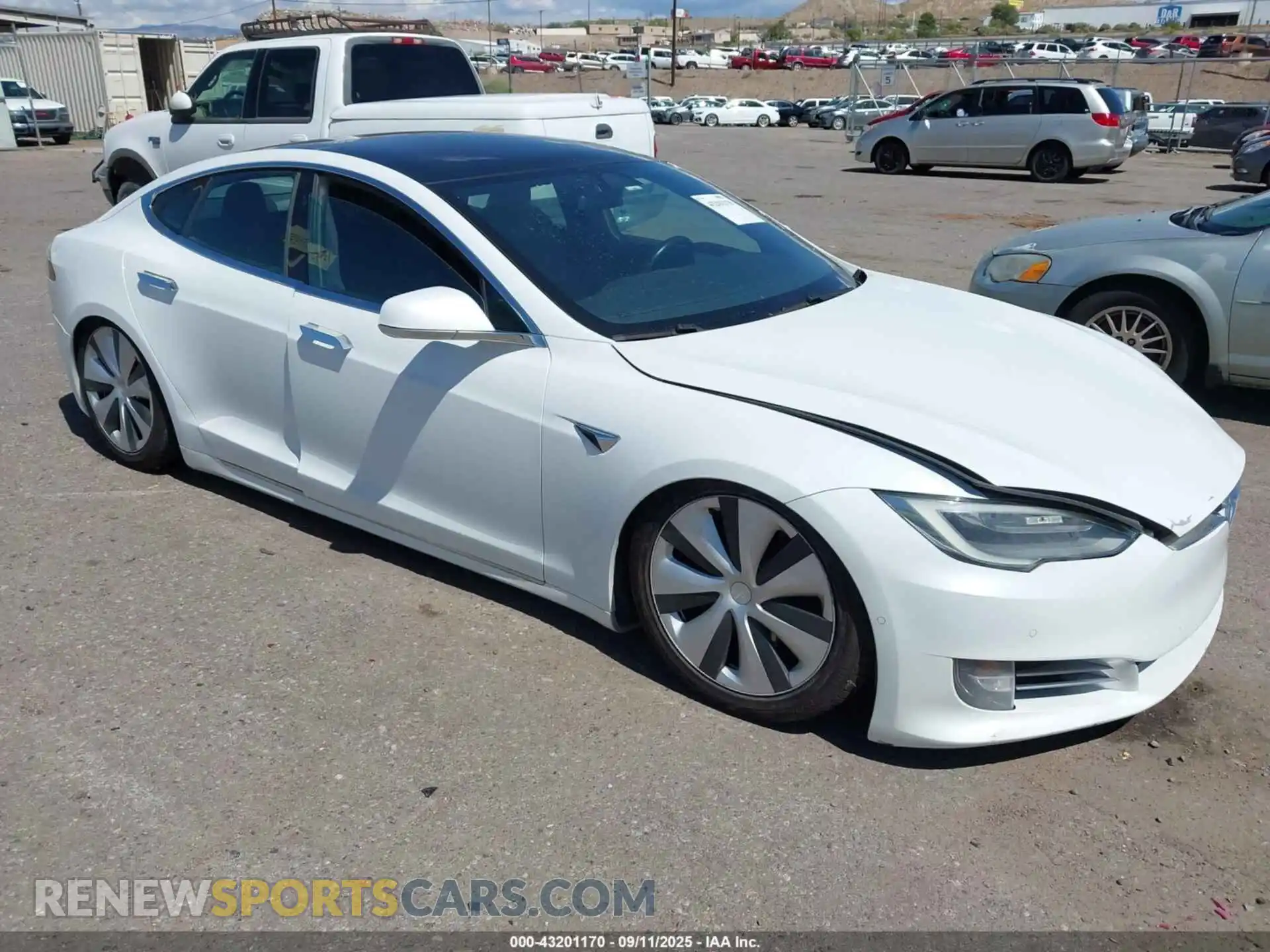1 Photograph of a damaged car 5YJSA1E22MF427760 TESLA MODEL S 2021
