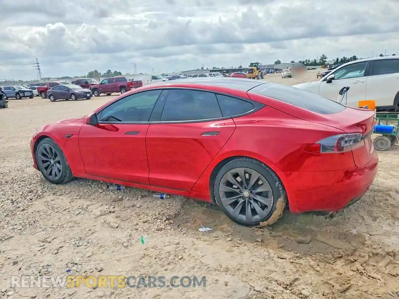 2 Photograph of a damaged car 5YJSA1E23MF418792 TESLA MODEL S 2021