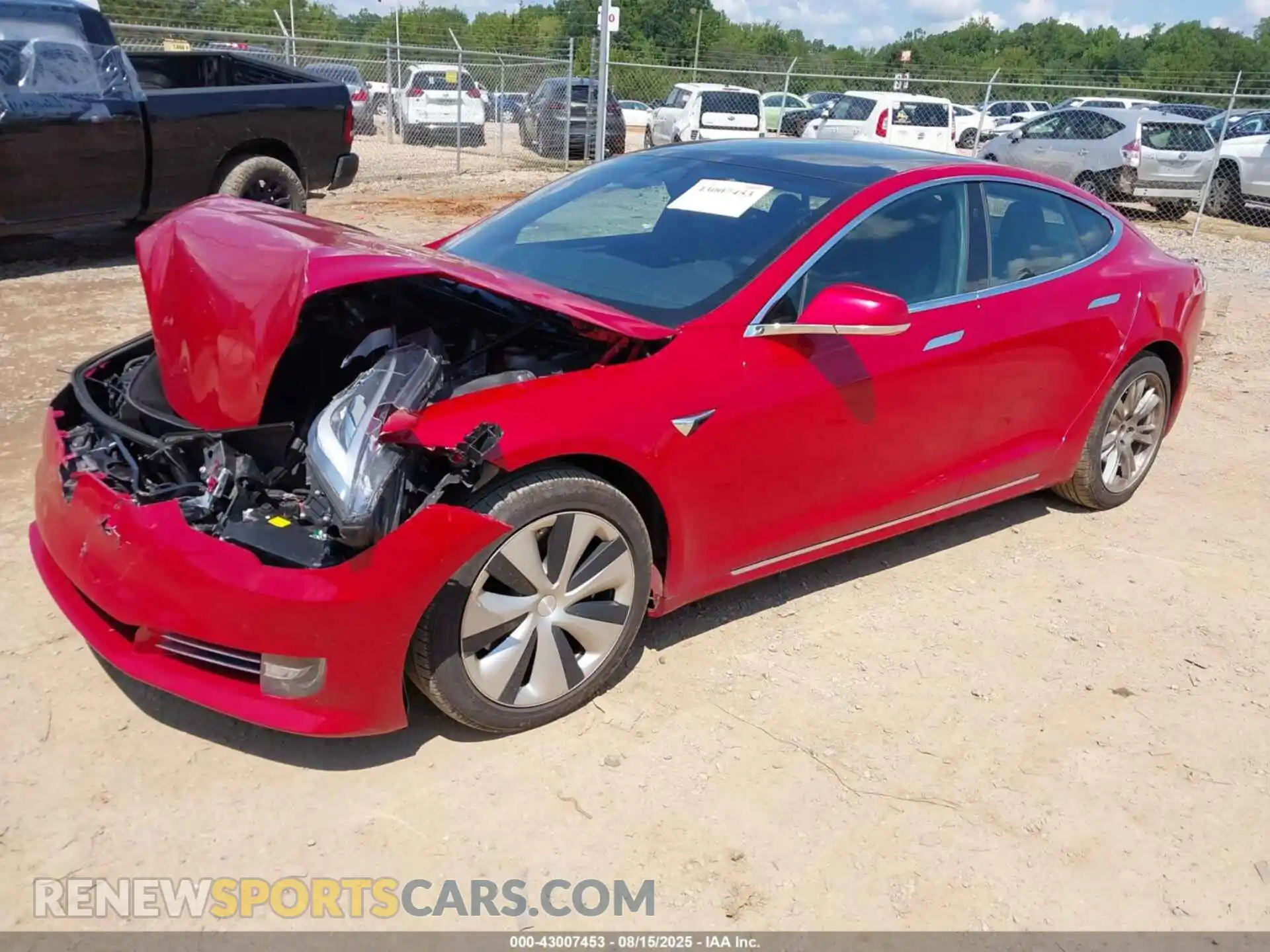 2 Photograph of a damaged car 5YJSA1E24MF423659 TESLA MODEL S 2021