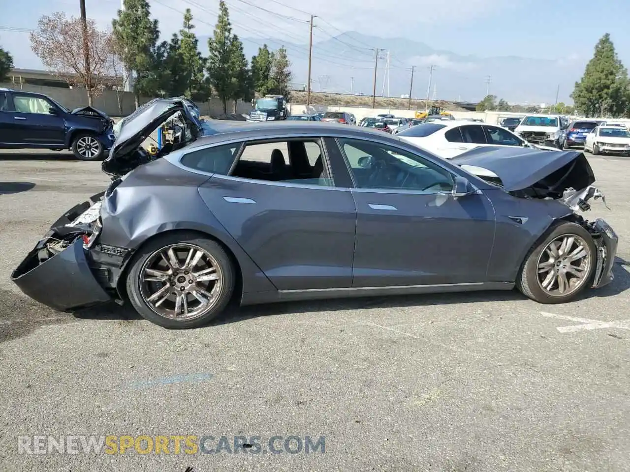 3 Photograph of a damaged car 5YJSA1E26MF427194 TESLA MODEL S 2021