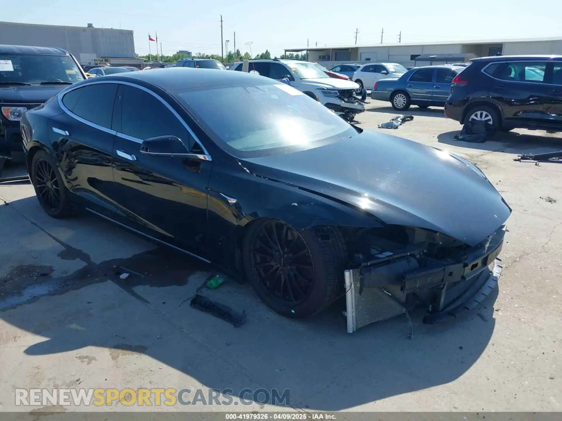 1 Photograph of a damaged car 5YJSA1E28MF426080 TESLA MODEL S 2021