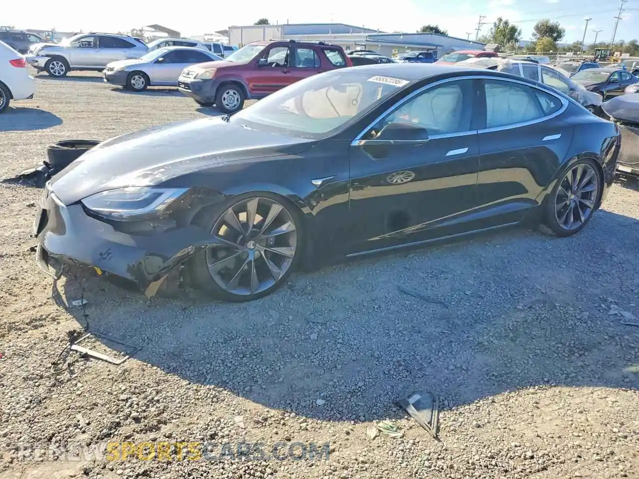 1 Фотография поврежденного автомобиля 5YJSA1E28MF427228 TESLA MODEL S 2021
