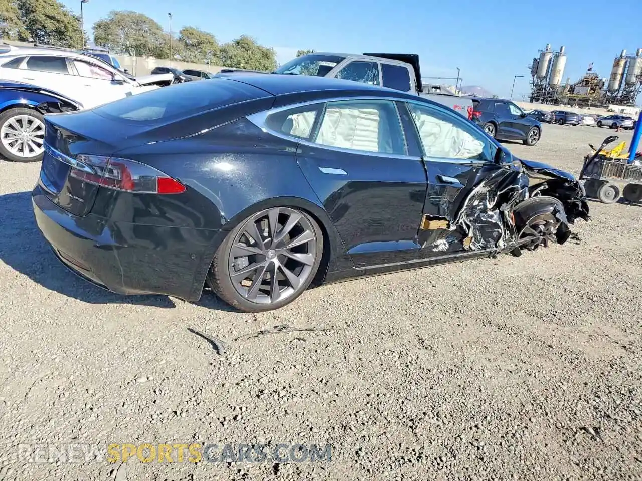 3 Фотография поврежденного автомобиля 5YJSA1E28MF427228 TESLA MODEL S 2021