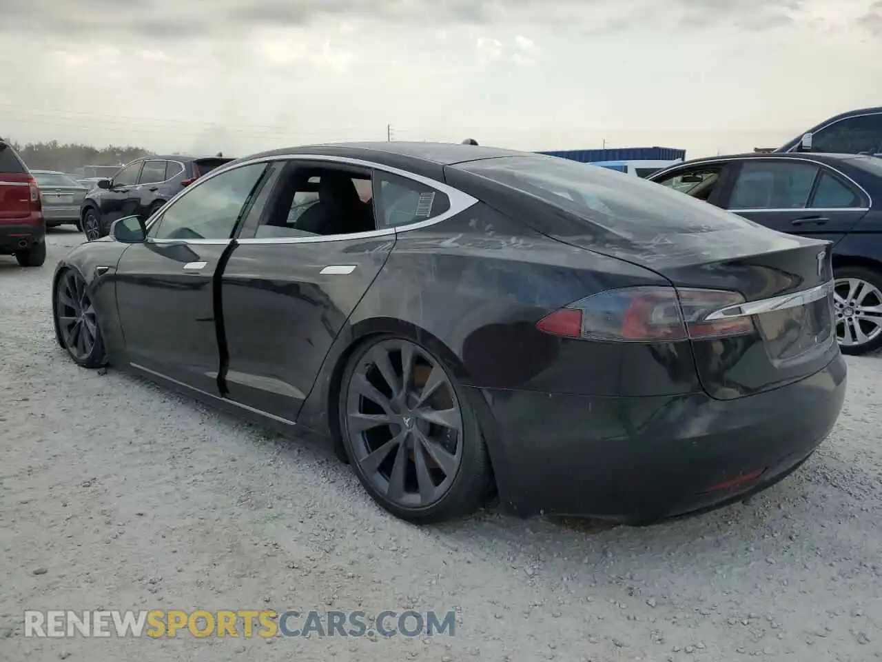 2 Photograph of a damaged car 5YJSA1E2XMF425142 TESLA MODEL S 2021