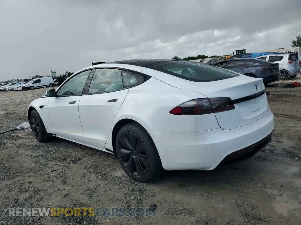 2 Photograph of a damaged car 5YJSA1E50MF453591 TESLA MODEL S 2021