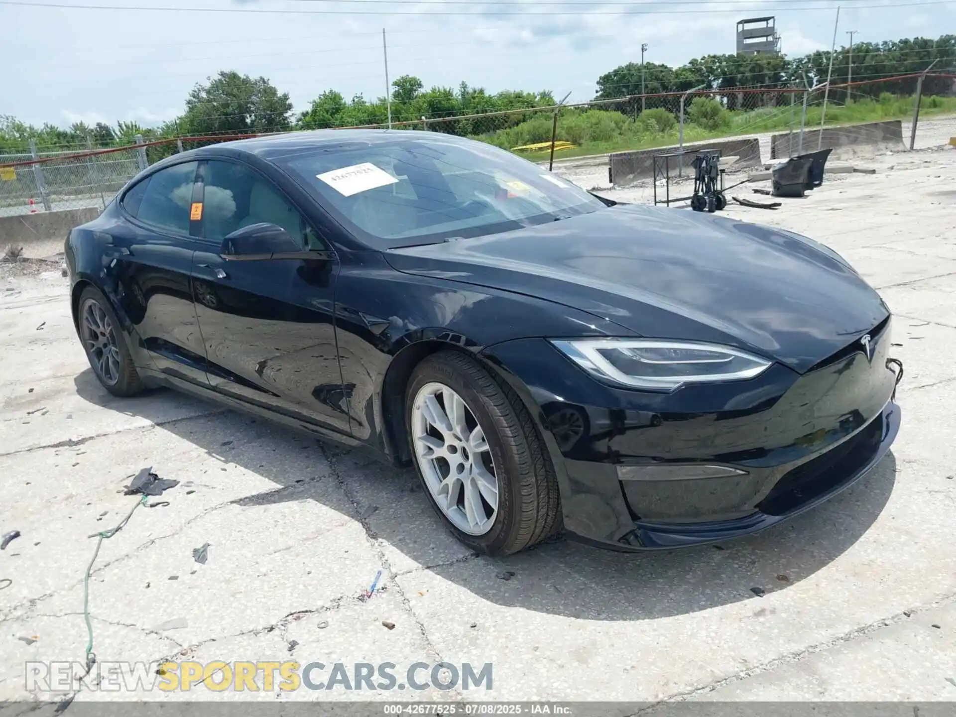 1 Фотография поврежденного автомобиля 5YJSA1E51MF428277 TESLA MODEL S 2021