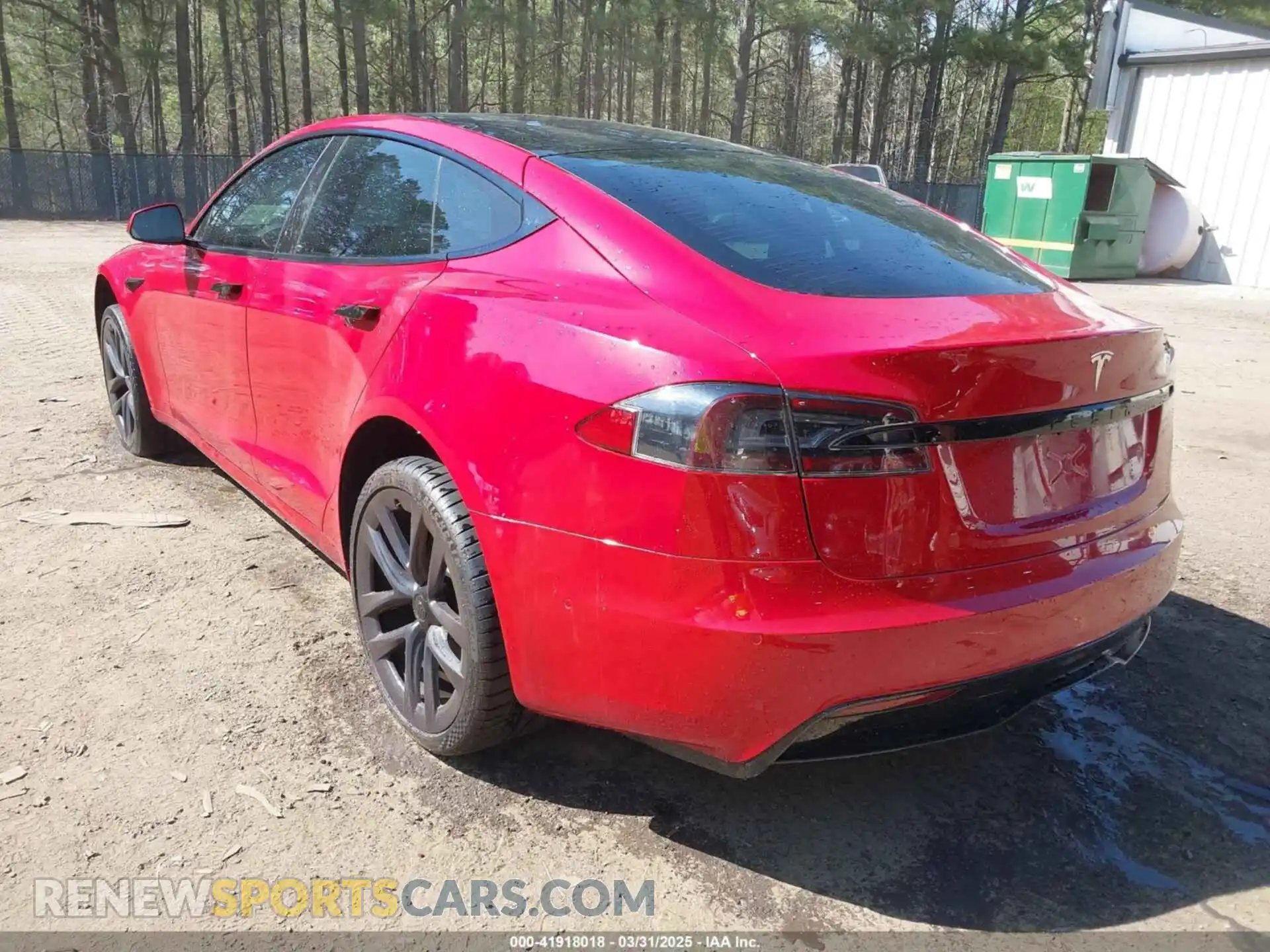 3 Photograph of a damaged car 5YJSA1E51MF436329 TESLA MODEL S 2021