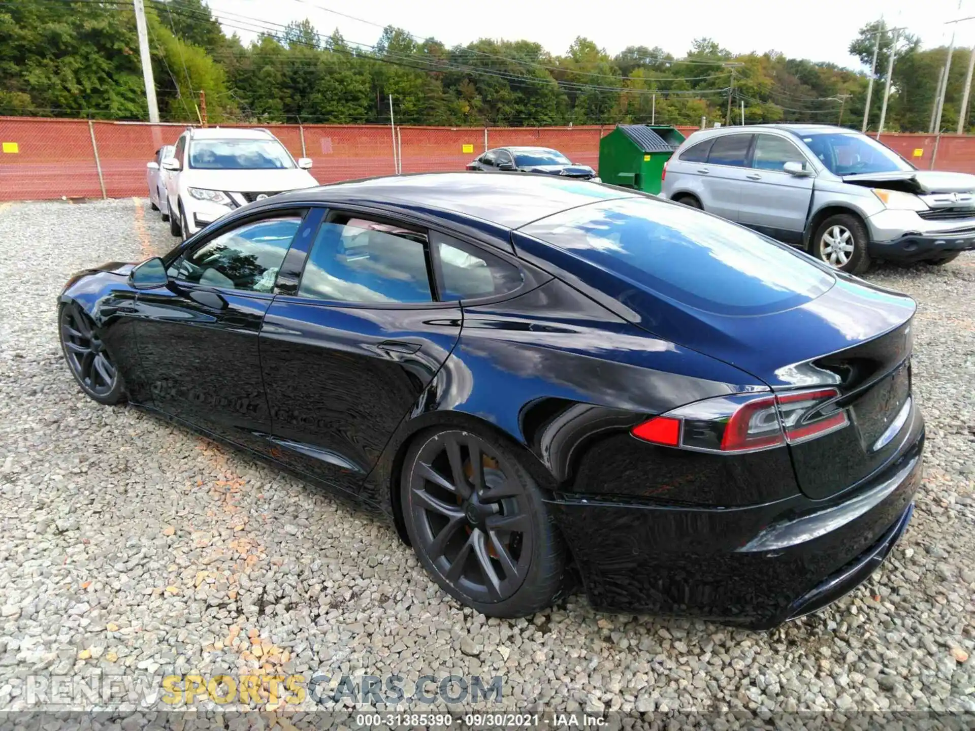 3 Photograph of a damaged car 5YJSA1E51MF436735 TESLA MODEL S 2021