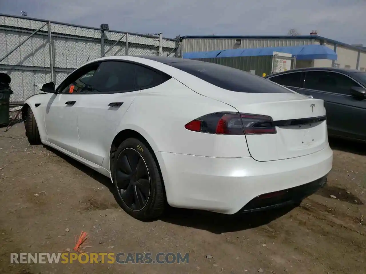 3 Photograph of a damaged car 5YJSA1E51MF456015 TESLA MODEL S 2021