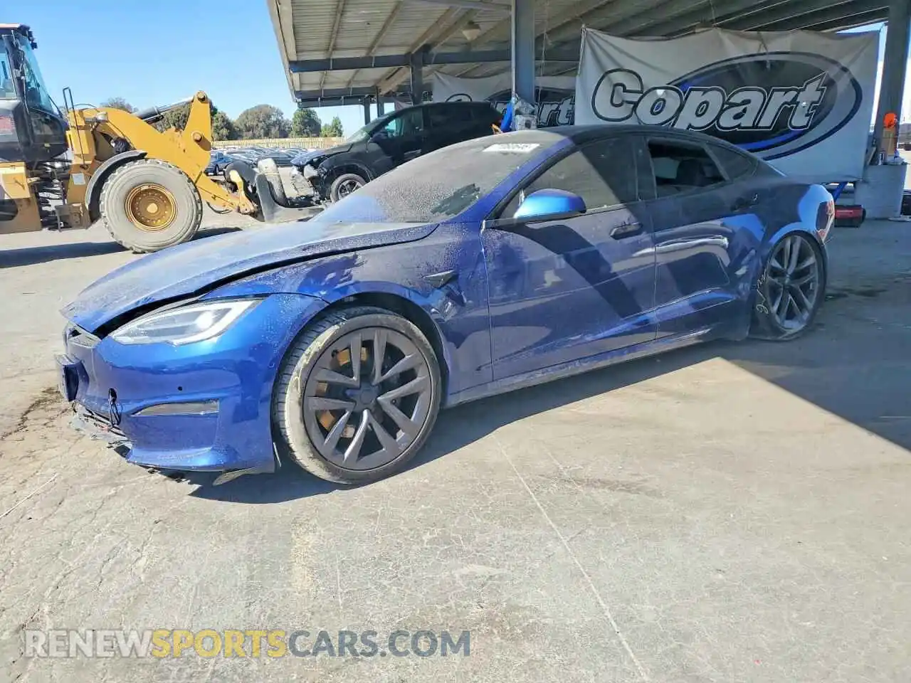 1 fotografías del automóvil dañado 5YJSA1E53MF428295 TESLA MODEL S 2021