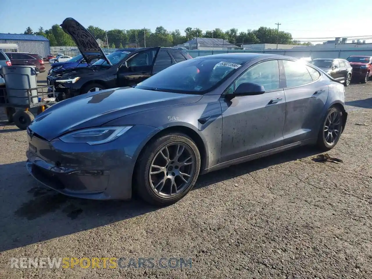1 Фотография поврежденного автомобиля 5YJSA1E53MF453147 TESLA MODEL S 2021