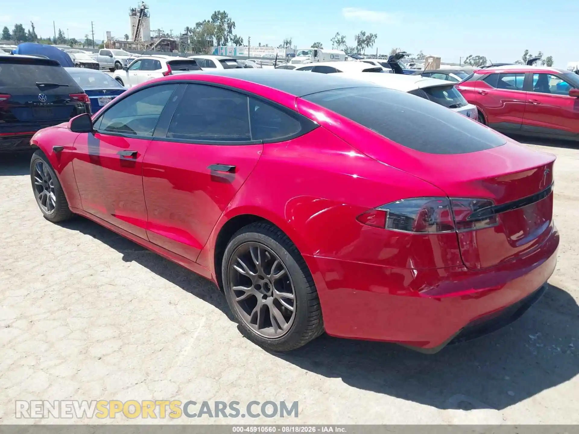 3 Photograph of a damaged car 5YJSA1E56MF437749 TESLA MODEL S 2021