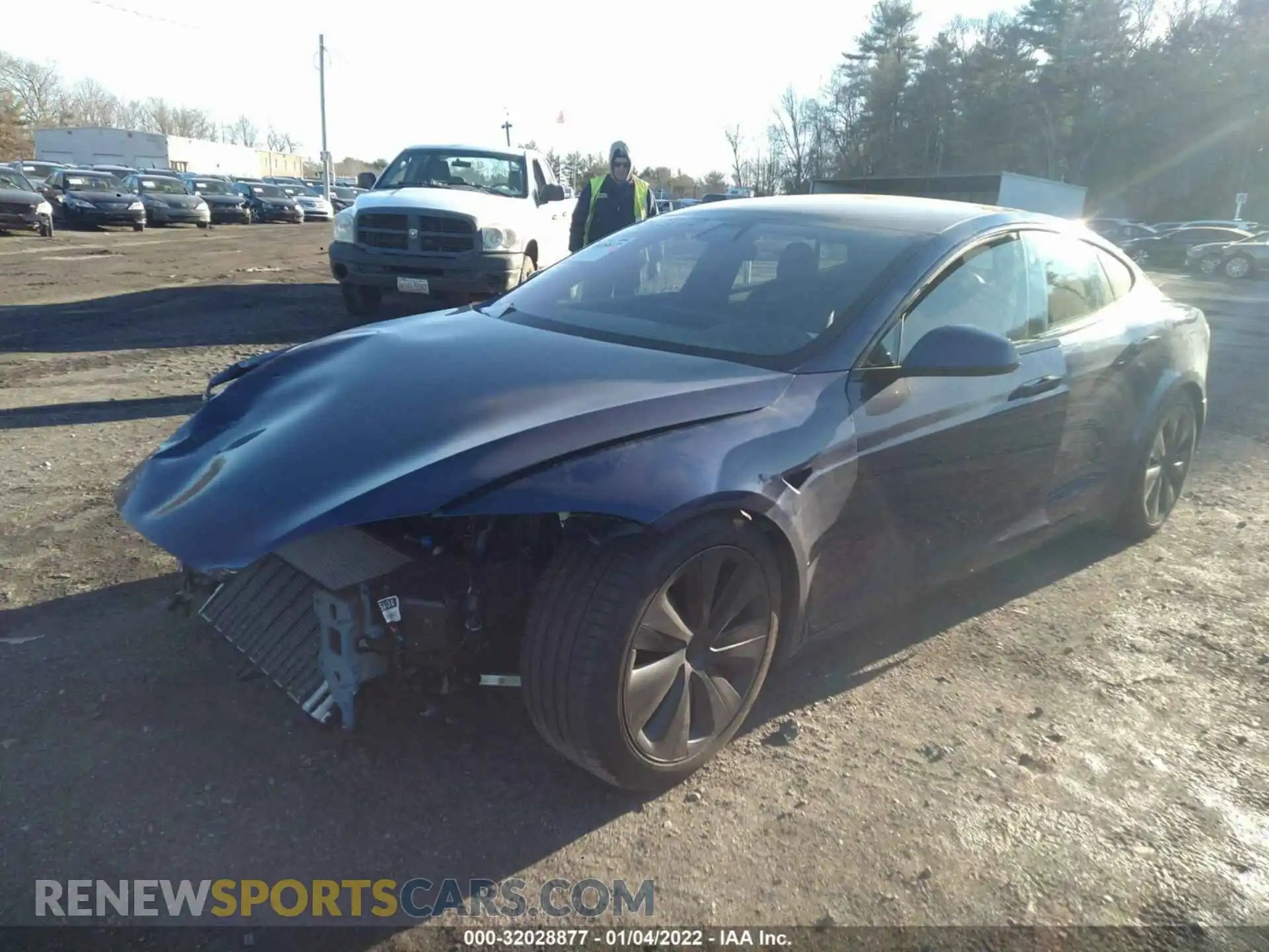 2 Фотография поврежденного автомобиля 5YJSA1E56MF439825 TESLA MODEL S 2021
