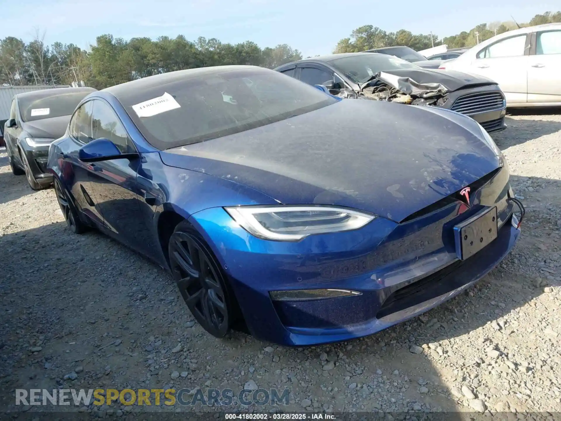 1 Photograph of a damaged car 5YJSA1E56MF440005 TESLA MODEL S 2021