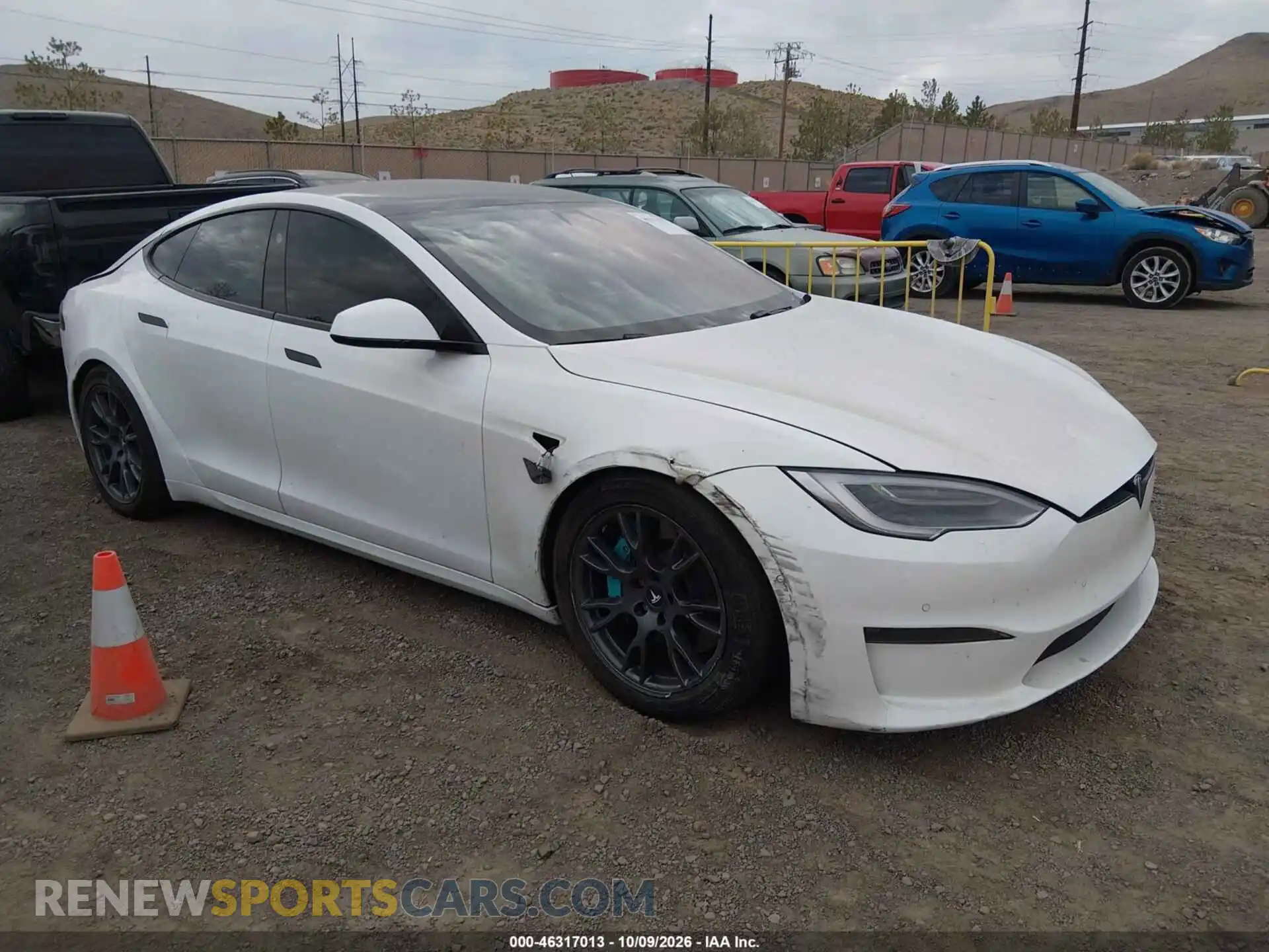 1 Фотография поврежденного автомобиля 5YJSA1E56MF453093 TESLA MODEL S 2021